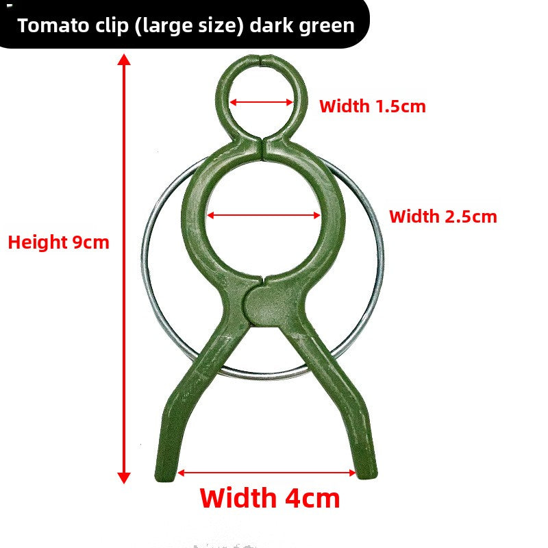 Garden Plant Support Clips — Gentle Stem Ties for Climbing Plants & Vines (Reusable)