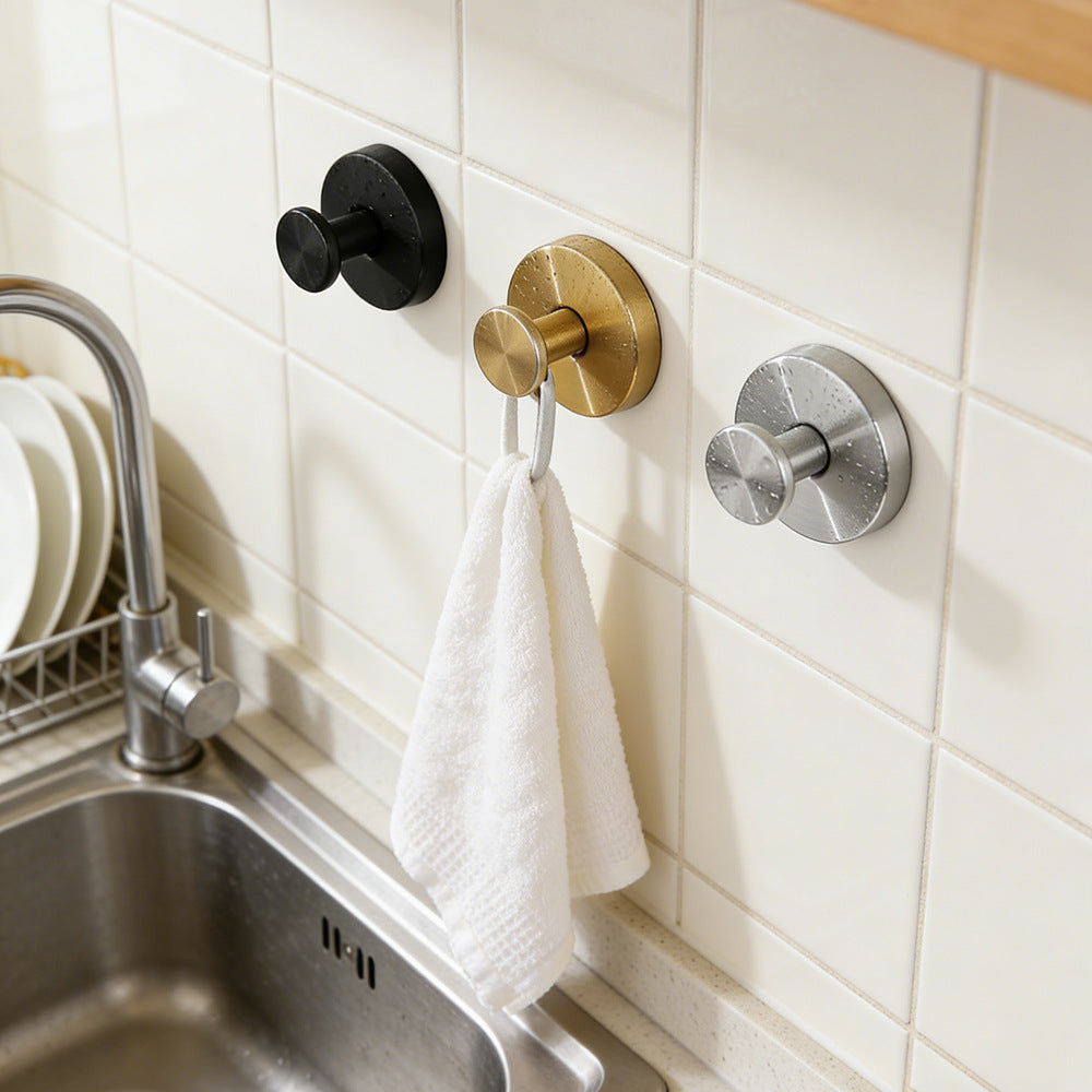 Stainless Steel Suction Cup Hook for Household Kitchen Bathroom