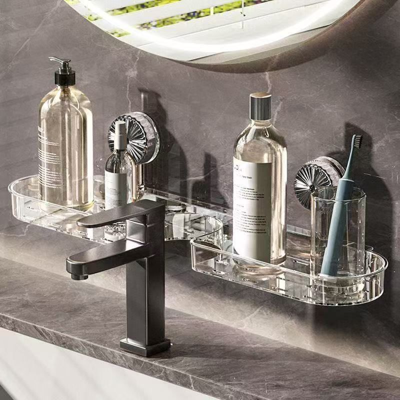 Suction Cup Bathroom Rack — No-Drill Shower Storage