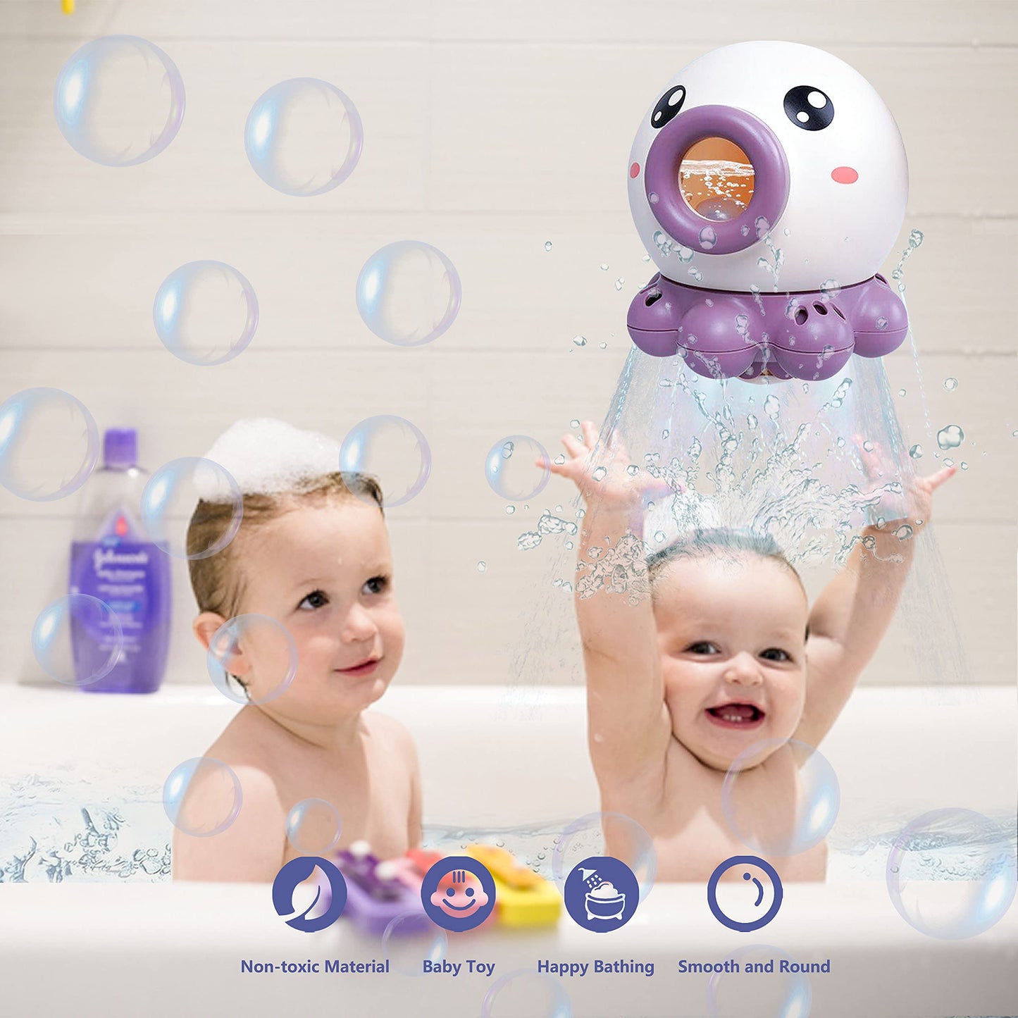 Water-Spraying Octopus Baby Bath Toy