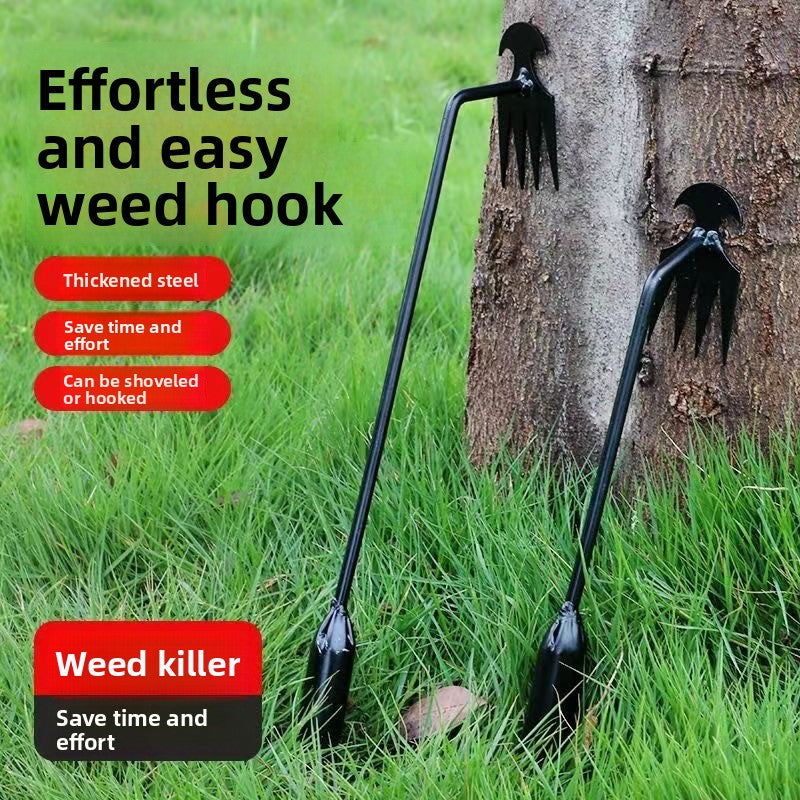 Garden Weeding Tool with Root Puller — Ergonomic Hand Weeder for Easy Weed Removal