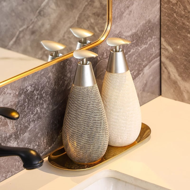 Retro Ceramic Press Bottle for Bathroom Essentials