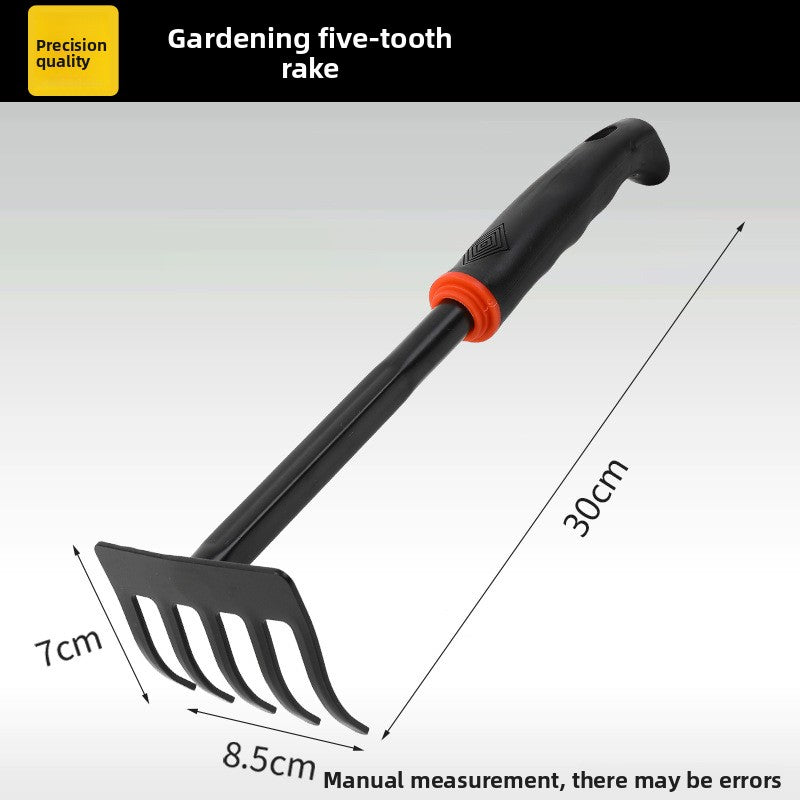 Garden Hand Tools — Heavy-Duty Carbon Steel Shovel, Rake, Hoe & Cultivator