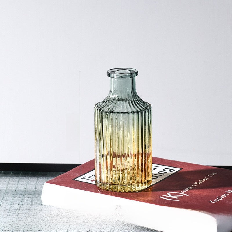 Embossed Relief Glass Vase