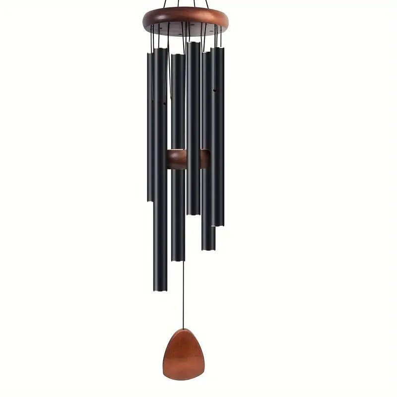 Retro Aluminum Wind Chime — Six-Tube Deep Tone