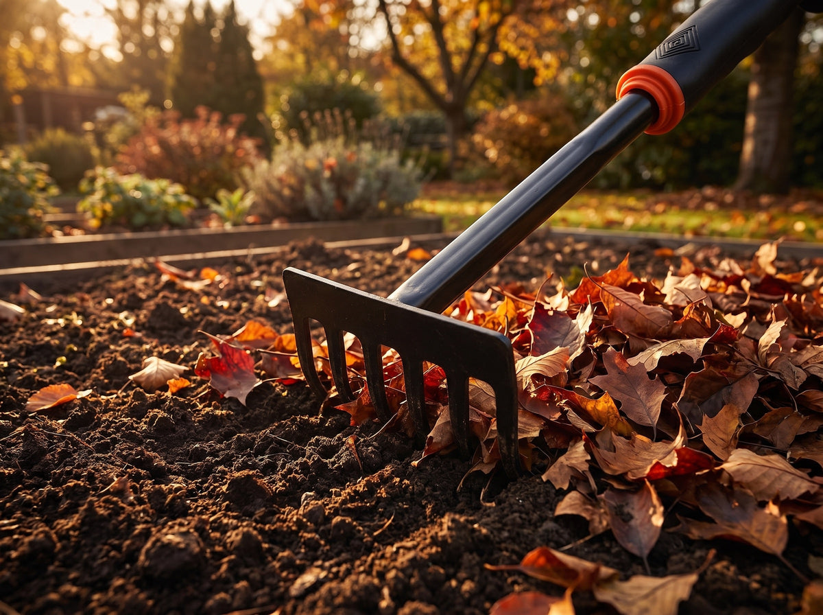 Garden Hand Tools — Heavy-Duty Carbon Steel Shovel, Rake, Hoe & Cultivator