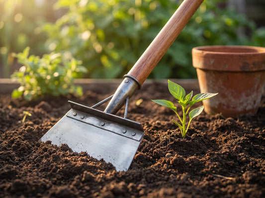 Garden Shovel — Heavy-Duty Carbon Steel Hand Spade for Digging & Transplanting