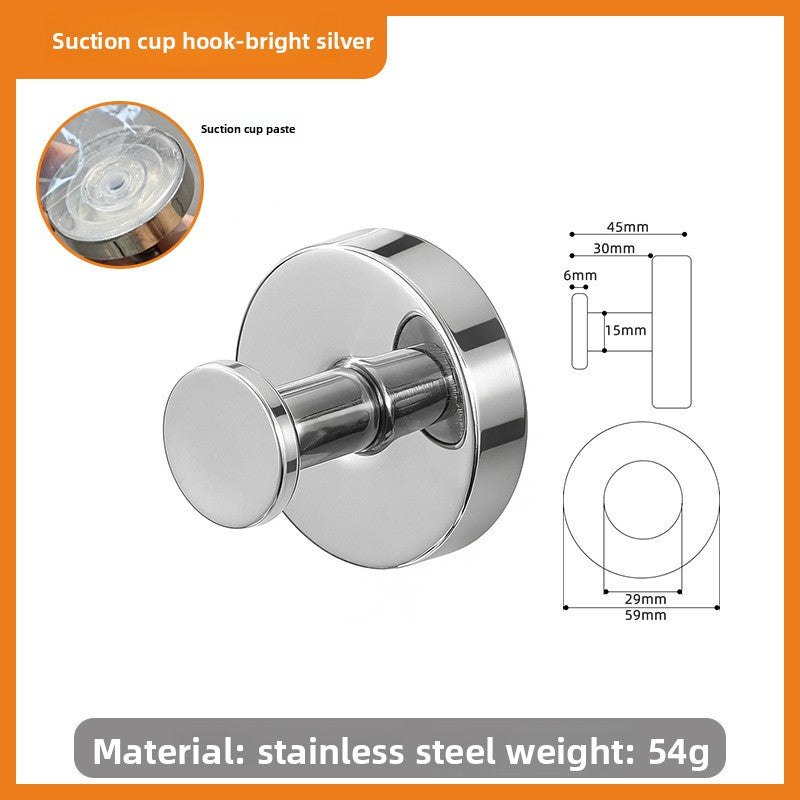 Stainless Steel Suction Cup Hook for Household Kitchen Bathroom
