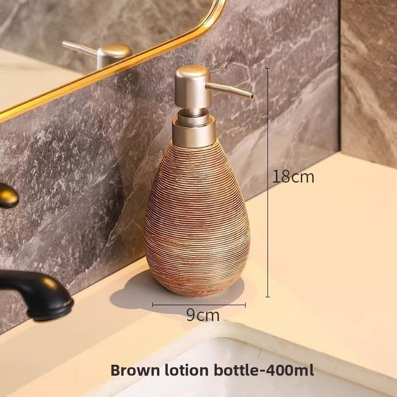 Retro Ceramic Press Bottle for Bathroom Essentials