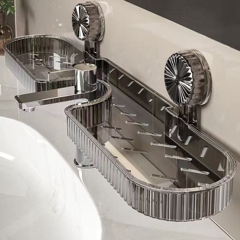 Suction Cup Bathroom Rack — No-Drill Shower Storage