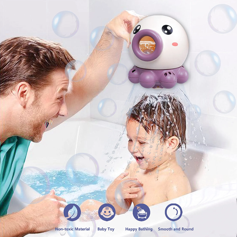 Water-Spraying Octopus Baby Bath Toy