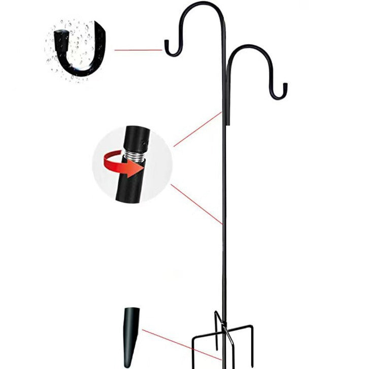 Shepherd Hook Iron Outdoor Garden Hook