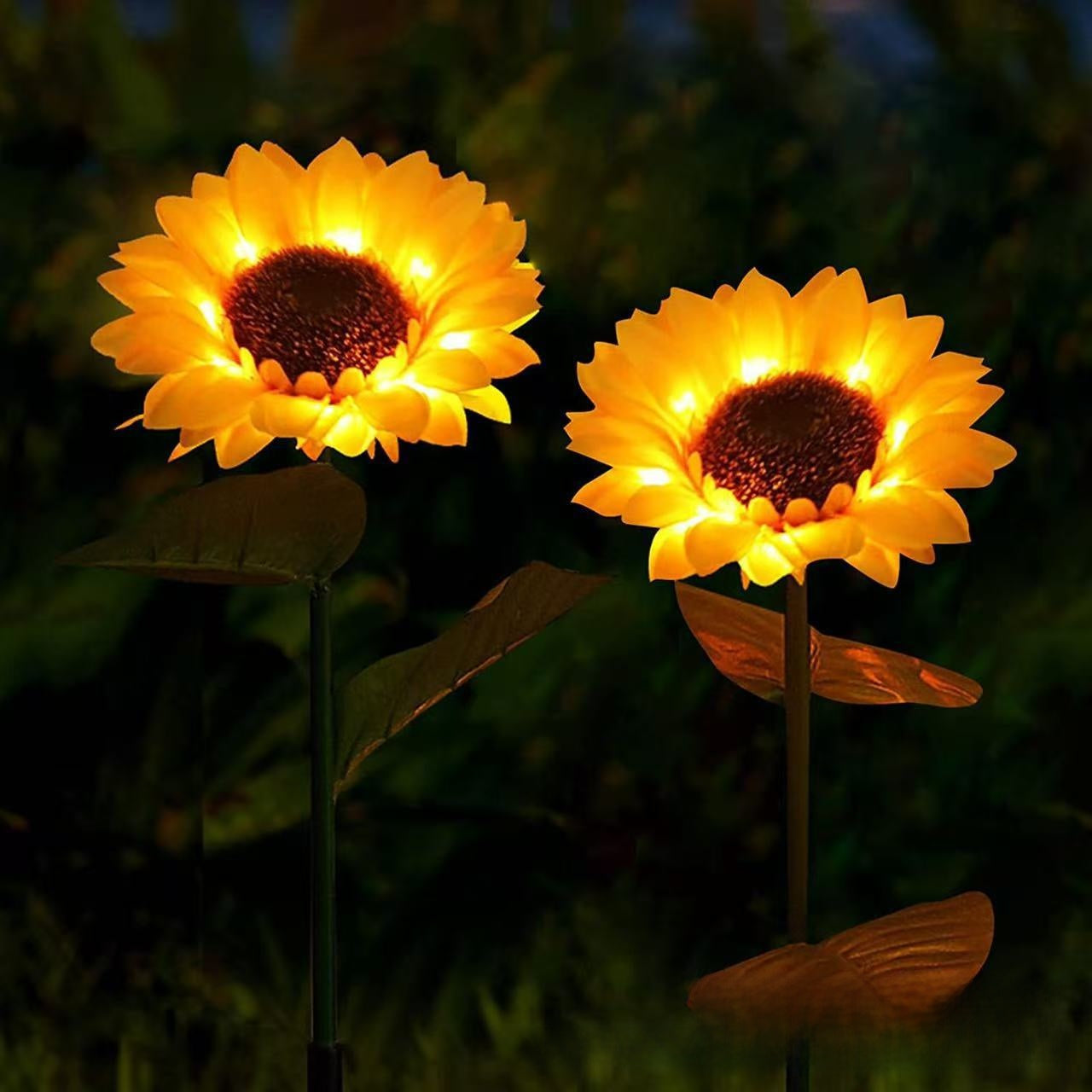 Solar Sunflower Garden Light — Outdoor LED Decorative Flower Stakes for Pathways & Yard
