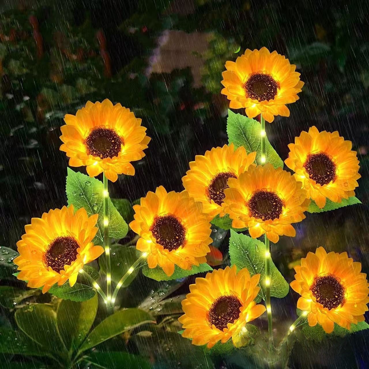 Solar Sunflower Garden Light — Outdoor LED Decorative Flower Stakes for Pathways & Yard