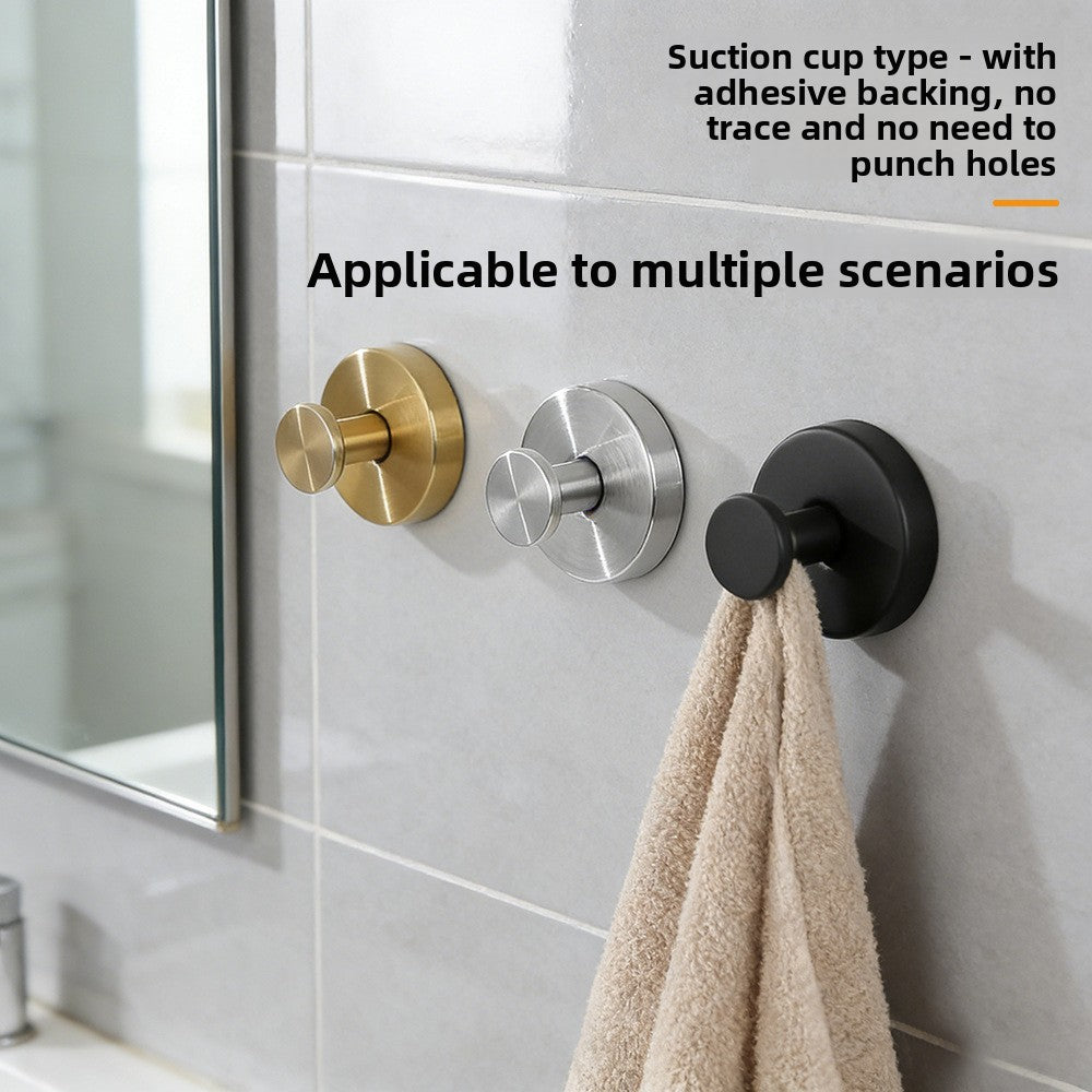Stainless Steel Suction Cup Hook for Household Kitchen Bathroom