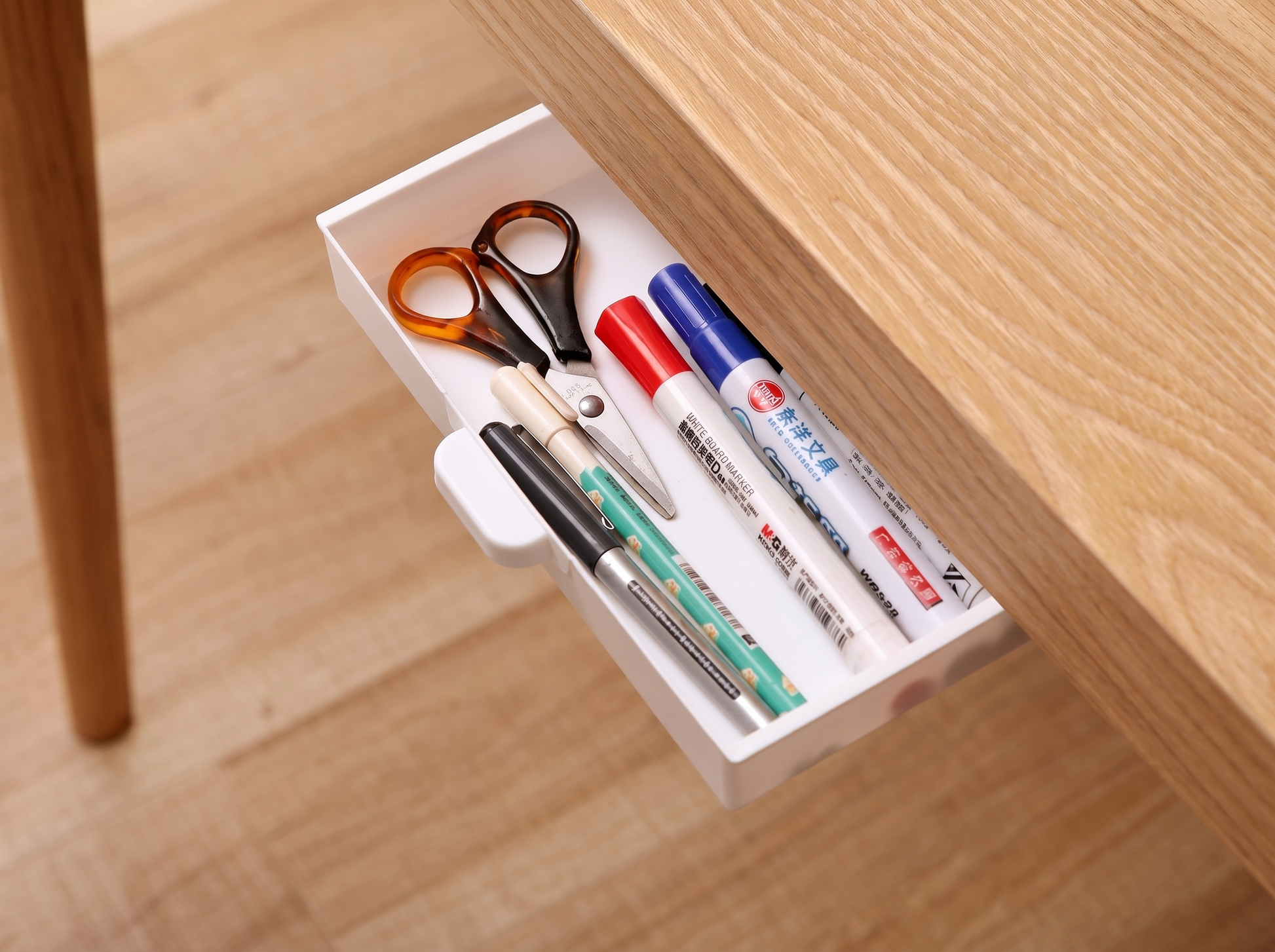 Under-Table Drawer Storage Organizer drawer detail