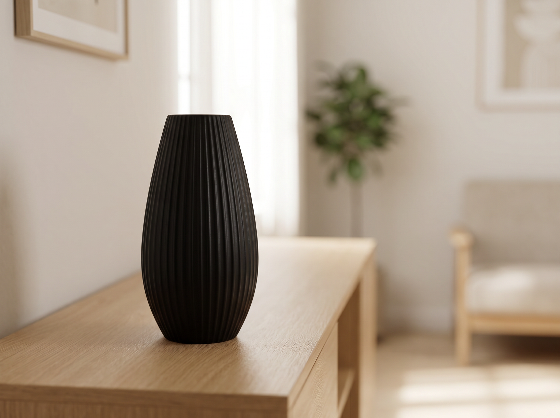 Nordic Ceramic Line Vase texture detail